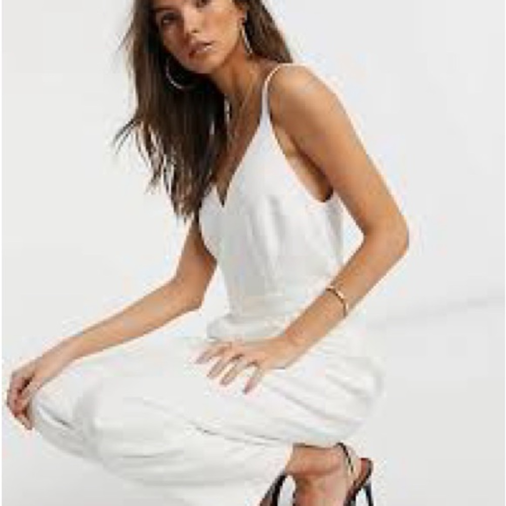 French Connection cream jumpsuit